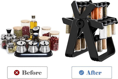 Rotating Spice Rack 18 Jars