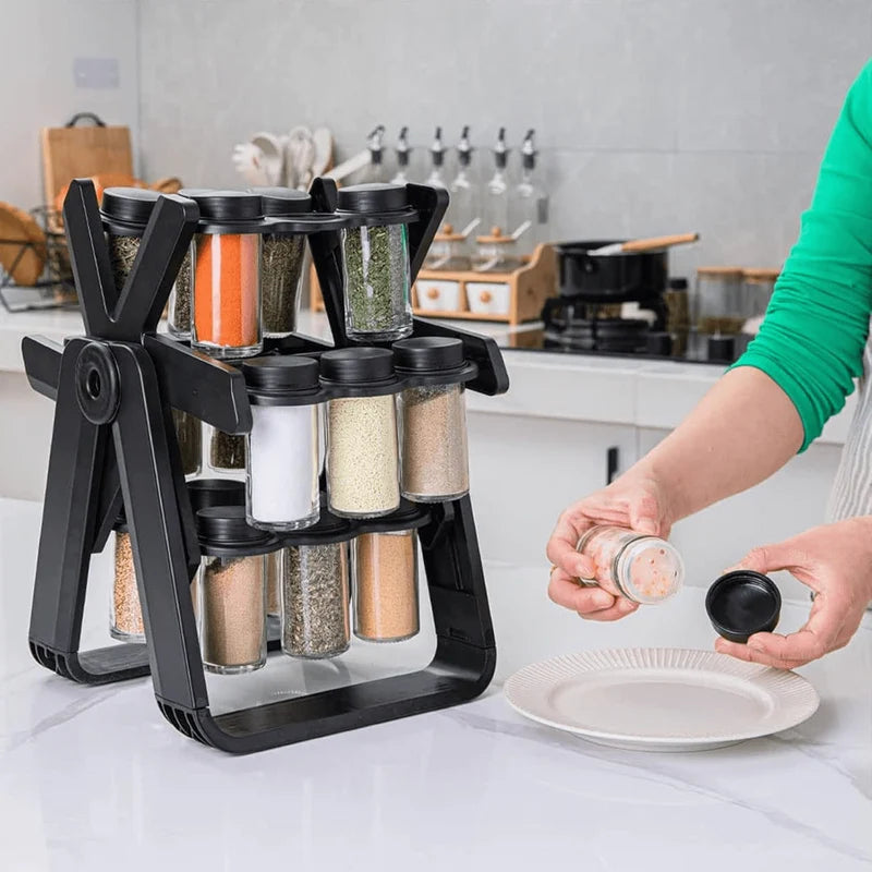 Rotating Spice Rack 18 Jars