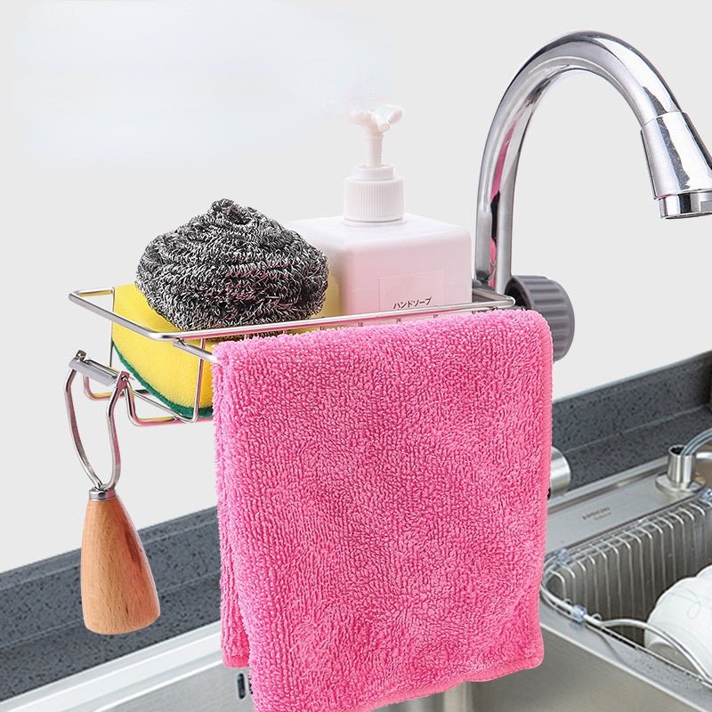 Stainless Steel Faucet Shelf &amp; Sink Organizer